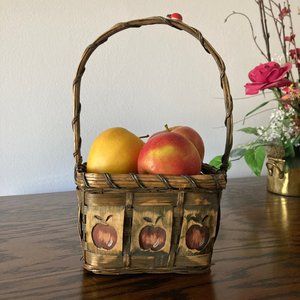 Wicker Apple Basket